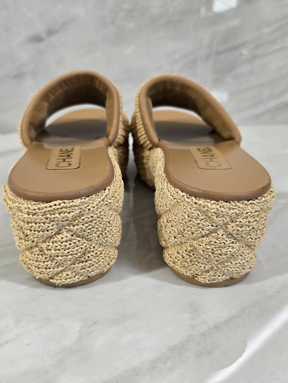Chanel Raffia Sandals - Picture 6 of 12